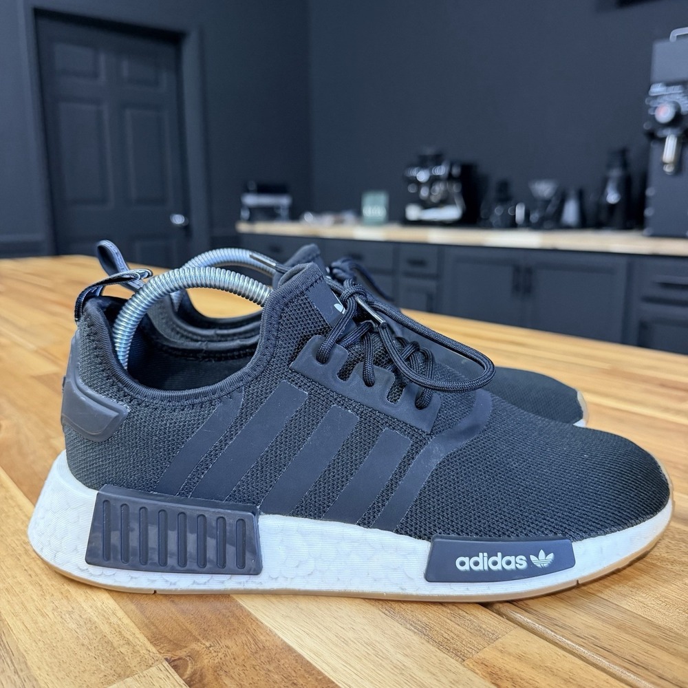 Adidas Originals NMD R1 Mens Size 8 Black White Running Sneakers Shoes
